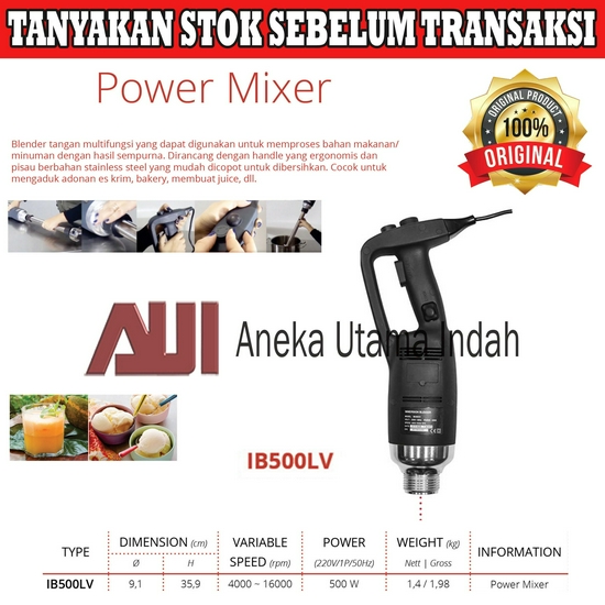 Getra IB500LV Power Mixer - Blender Tangan Serbaguna - Hand Blender