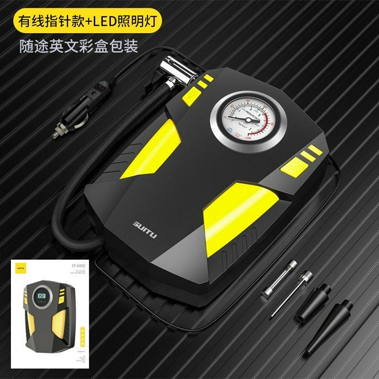 Pompa Angin Ban Mobil Elektrik Analog Display(Portable Air Compressor)