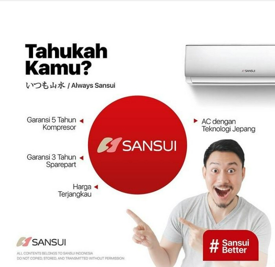 SANSUI AC Split 1/2 PK JAPAN L05S2 Standard R32 0.5 PK SA-L05S2-4
