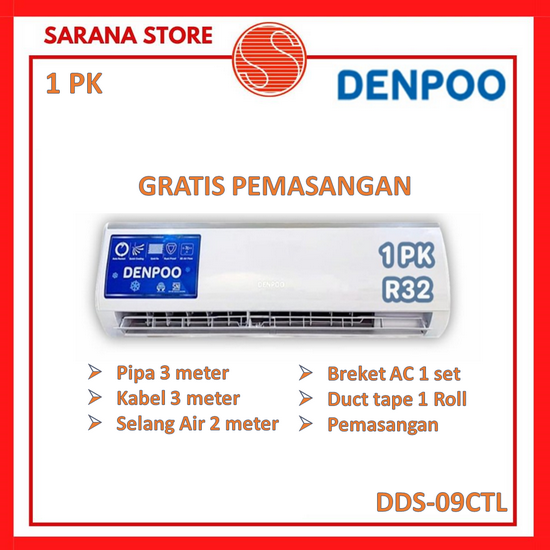 AC DENPOO 1 PK Low Watt Series DDS-09CTL 1 PK DDS09CTL 09CTL - PASANG