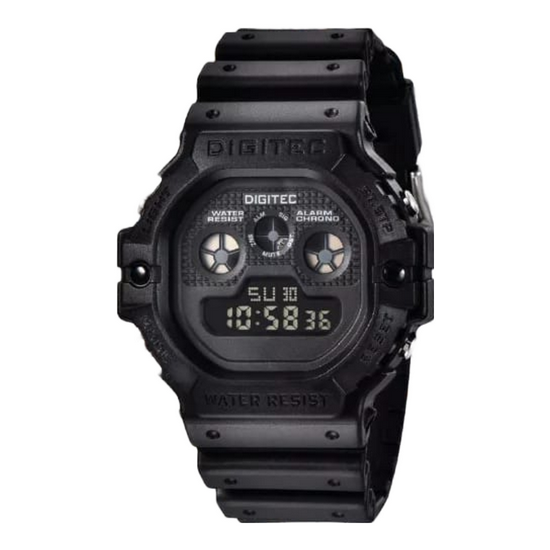Digitec DG-5090T Jam Tangan Digital Original Rubber - Hitam Full