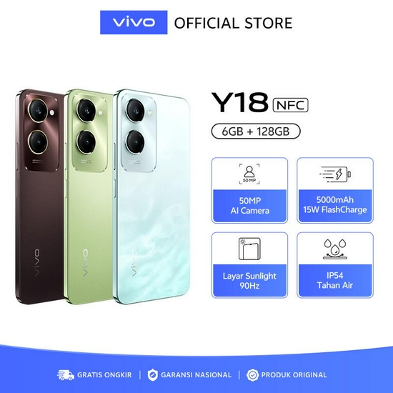 VIVO Y18 NFC 6/128GB RESMI