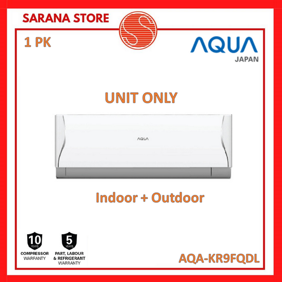 AC AQUA 1 PK AQA-KR9FQDL Turbo Cool 1PK Split Standard - UNIT