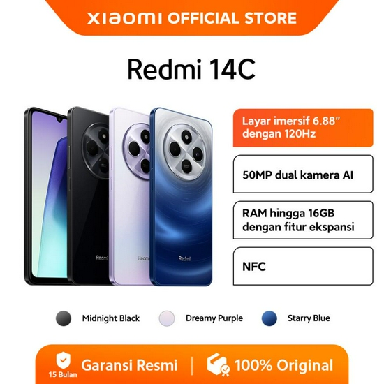XIAOMI REDMI 14C 6/128GB RESMI