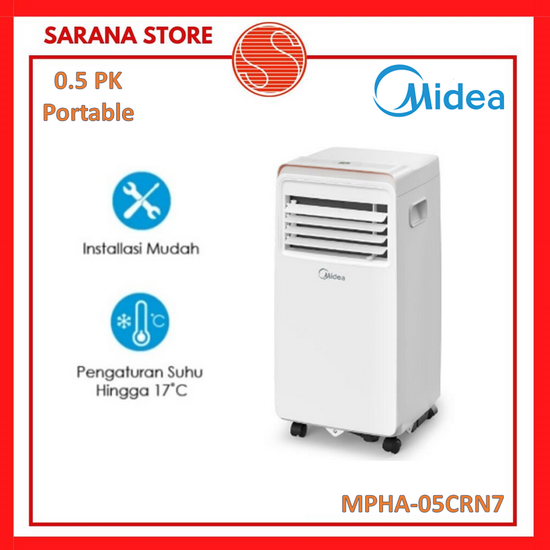 MIDEA AC Portable 0.5 PK MPHA-05CRN7 1/2 PK MPHA05CRN7 5CRN7
