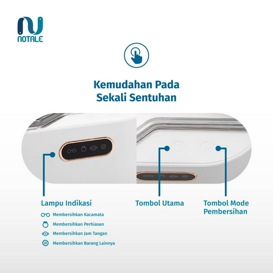 NOTALE PEMBERSIH KACAMATA DAN PERHIASAN ULTRASONIC CLEANER-3