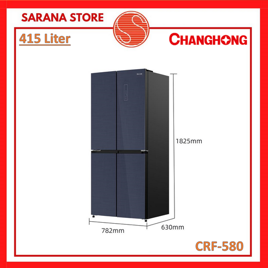 Changhong Kulkas Side By Side 451 Liter CRF-580 CRF580-2
