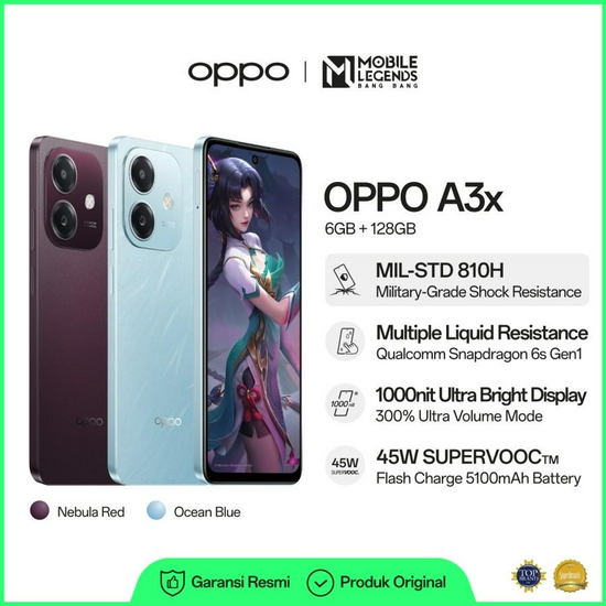 OPPO A3X 6/128GB RESMI
