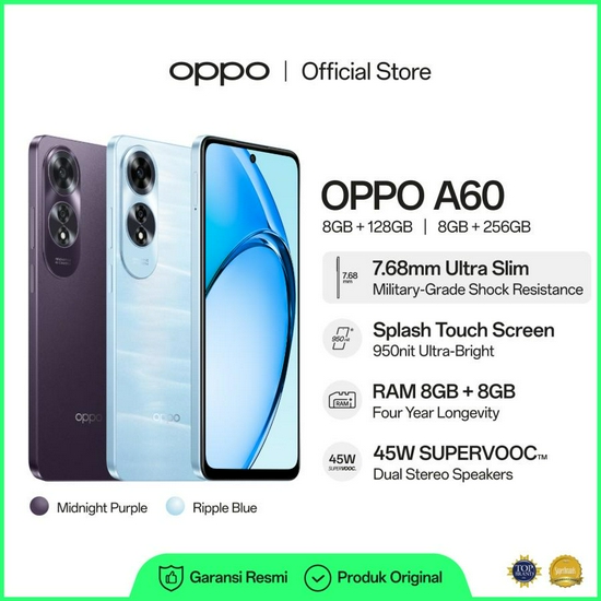 OPPO A60 8/256GB RESMI
