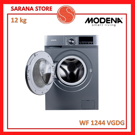 MODENA Mesin Cuci 12 Kg Front Loading WF 1244 VGDG WF1244VGDG-2