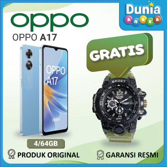 OPPO A17 SMARTPHONE 4/64 GB GARANSI RESMI