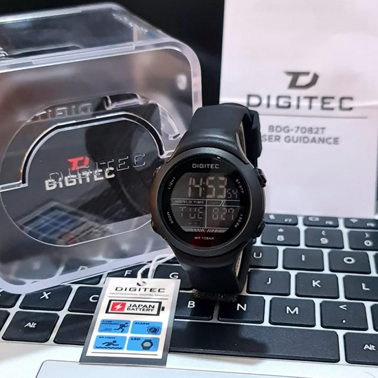 Digitec DG-7082T Jam Tangan Digital Original Rubber - Hitam -2