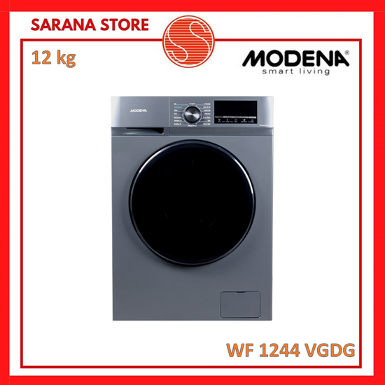 MODENA Mesin Cuci 12 Kg Front Loading WF 1244 VGDG WF1244VGDG