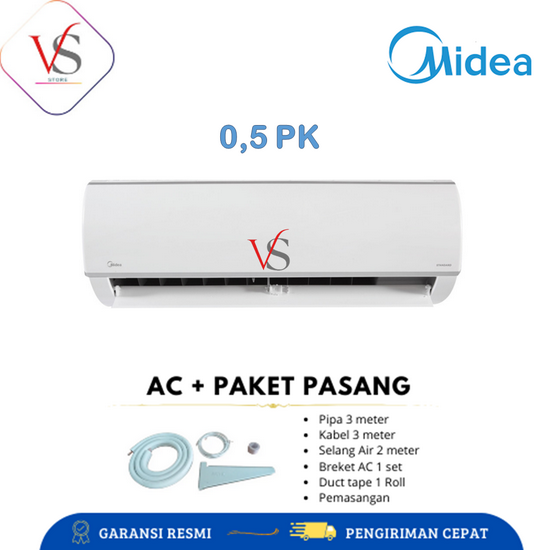 MIDEA AC Split 1/2PK MSFC05CRN 0.5 PK Standard MSFC-05CRN 05CRN R32