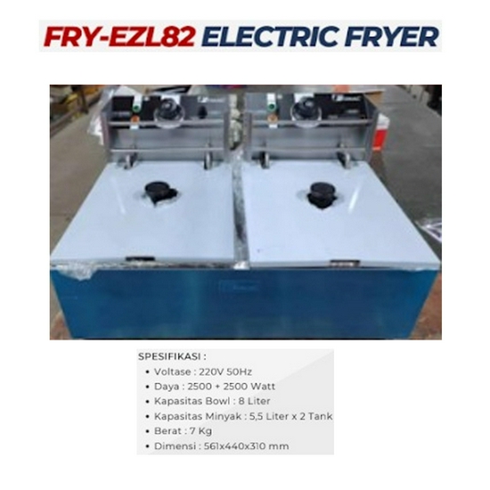 Fomac FRY-EZL82 Electric Deep Fryer / Penggorengan Listrik 2 Tangki