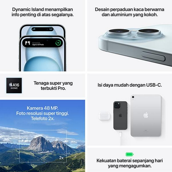 Apple iPhone 15 Plus 128GB - Garansi Resmi-4