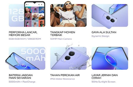 Vivo Y17s RAM 6GB ROM 128GB - GARANSI RESMI-3
