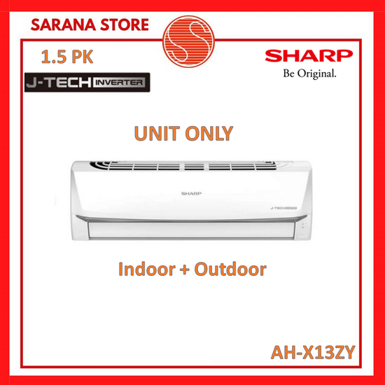AC SHARP Jtech Inverter 1.5 PK R32 AH-X13ZY 1.5PK AHX13ZY - UNIT