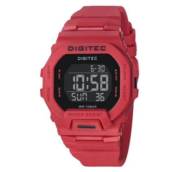 Digitec DG-5169T Jam Tangan Digital Pria Original Rubber - Merah