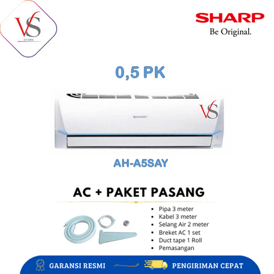AC SHARP 1/2PK AH-A5SAY 5SAY 0.5PK Made in Thailand
