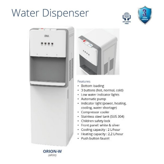 Gea ORION-W Water Dispenser / Dispenser Air / Galon Bawah / Putih