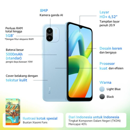 XIAOMI REDMI A1 SMARTPHONE 2/32GB GARANSI RESMI-3