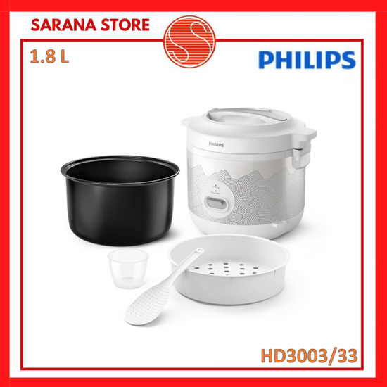 Philips Rice Cooker 1.8L HD-3003 Seri 1000-3