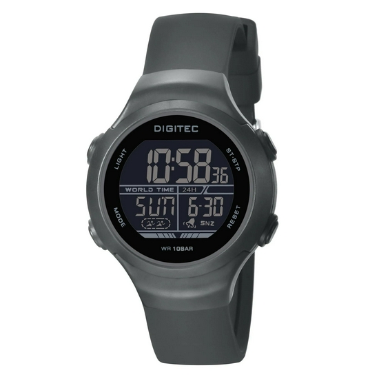 Digitec DG-7082T Jam Tangan Digital Original Rubber - Abu-Abu