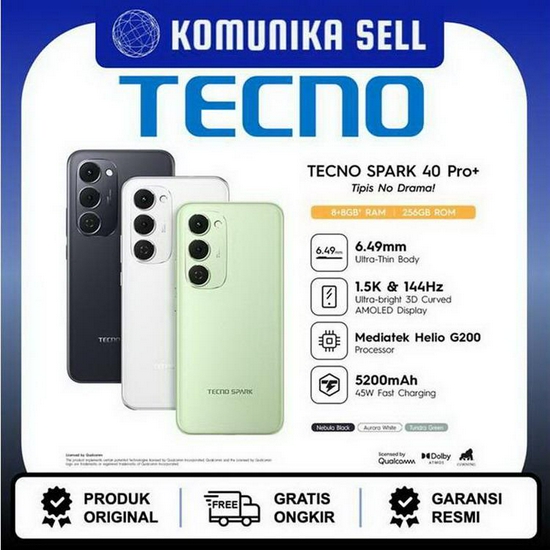 Tecno Spark 40 Pro Plus - 8GB/128GB
