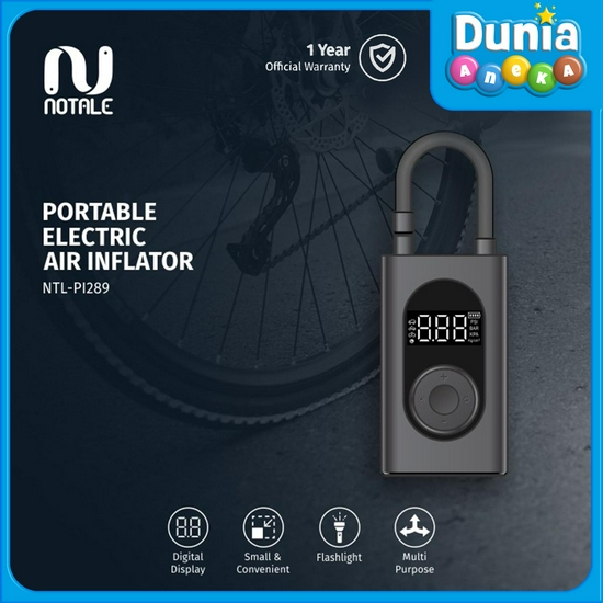 NOTALE AIR PUMP INFLATOR MINI PORTABLE ELECTRIC POMPA BAN MOBIL SEPEDA
