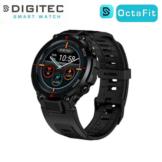 Digitec OctaFit Smart Watch Original Silicone - Hitam