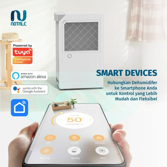 NOTALE GRANDIA PRO SMART DEHUMIDIFIER 35L/HARI WITH WIFI LEMBAB-3
