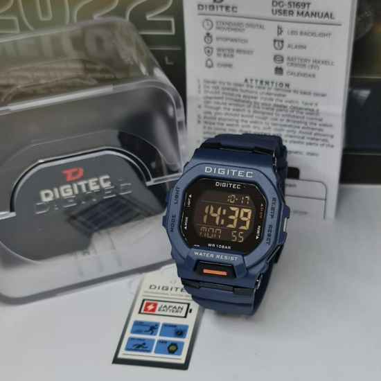 Digitec DG-5169T Jam Tangan Digital Pria Original Rubber - Biru-4
