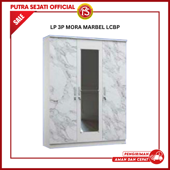 LEMARI PAKAIAN 3 PINTU MORA LACI DALAM LCBP