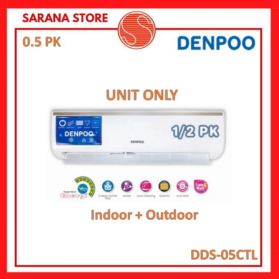 AC DENPOO 1/2 PK Low Watt Series DDS-05CTL 0.5PK DDS05CTL 05CTL - UNIT