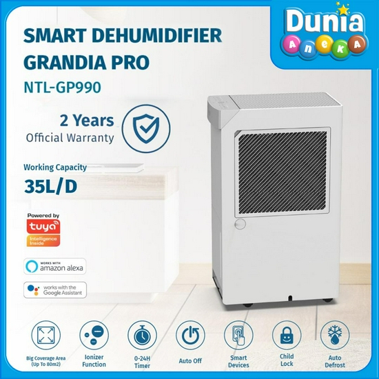 NOTALE GRANDIA PRO SMART DEHUMIDIFIER 35L/HARI WITH WIFI LEMBAB