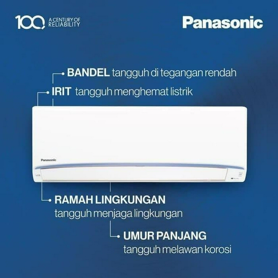 AC Panasonic 1 PK CS-YN9WKJ AC Split Standard R32-2