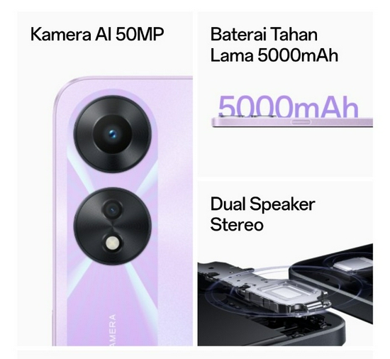 Oppo A78 5G Ram 8GB Rom 128GB - Garansi Resmi -2