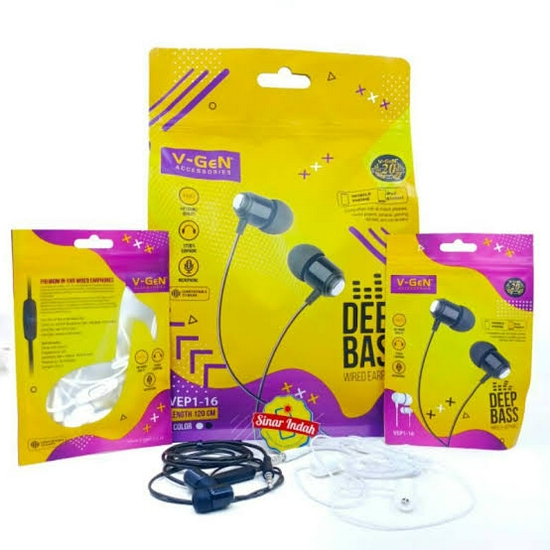 Headset earphone handsfree deep bass original bergaransi-2