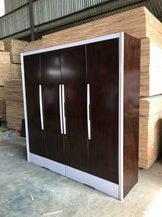 Lemari Pakaian Premium Full Solid Wood