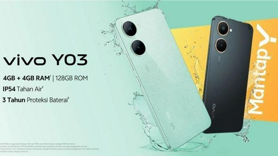 vivo Y03 Ram 4GB Rom 64GB - Garansi Resmi 