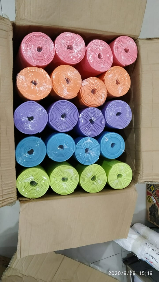 Matras Yoga Mat Alas Yoga Olahraga Lembut Gratis Tas Matras by OB Fit Tebal 4mm-5