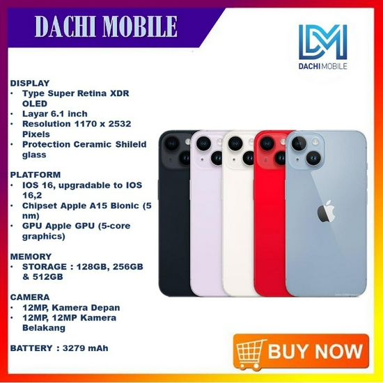 Iphone 14 128GB Garansi Resmi Indonesia