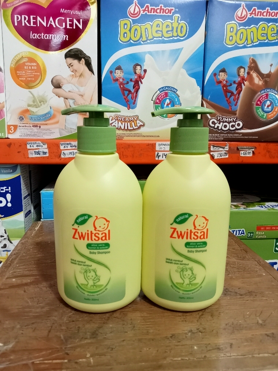 Zwitsal baby shampoo Aloe Vera 300ml pump-2