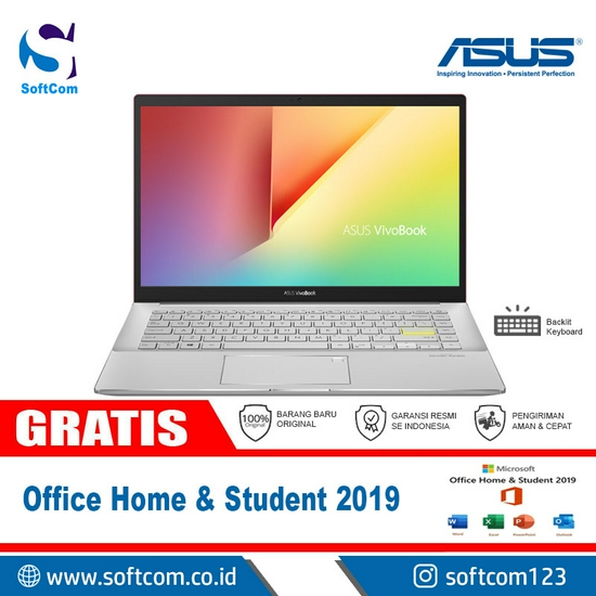 Asus VivoBook S14 S433EQ-AM751IPS /Core i7-1165G7/8GB/512GB SSD/VGA 2GB/14″/Win 10 Home+OHS 2019/Resolute Red