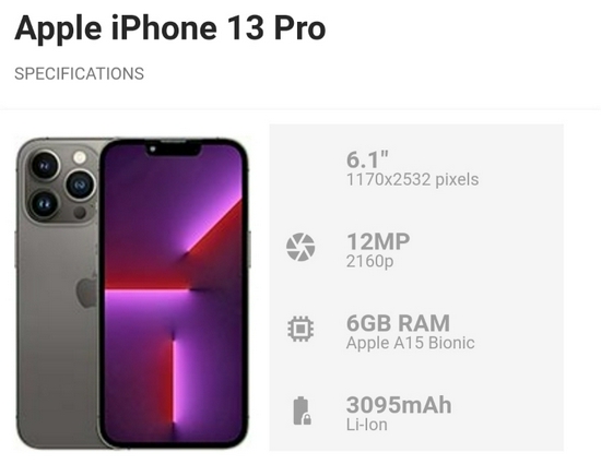 iPhone 13 Pro 256Gb Garansi Resmi 