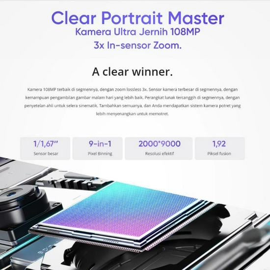 Realme 12 5G 8GB+8GB*|256GB (108MP 3X Zoom Portrait Camera | Mediatek Dimensity 6100+ (6 nm) - Garansi Resmi-3