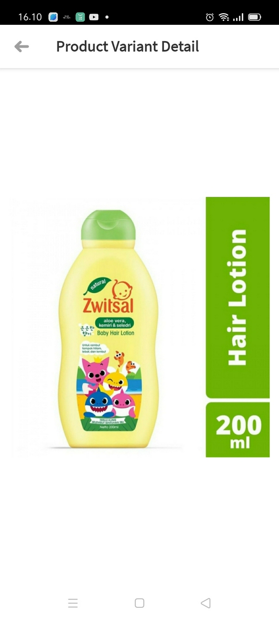 Zwitsal Hair lotion 200ml