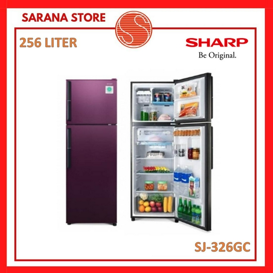 KULKAS 2 PINTU SHARP 256 LITER SJ-326GC