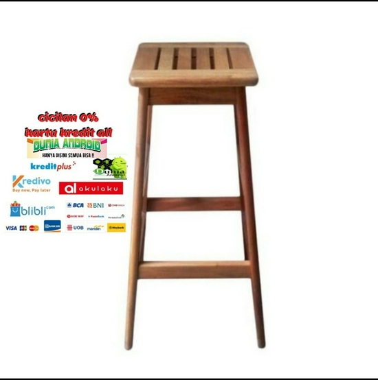 BANGKU KAYU T  75CM MINIMALIS